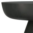 thumbnail image 5 of Charmaine 30 inch Wide Contemporary Metal Round Pedestal Coffee Table in Black Nickel, Assembled, 5 of 11
