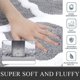 thumbnail image 2 of Alfombra de baño antideslizante gris (50x80 cm), alfombra absorbente de microfibra, alfombra de baño lavable a máquina, 2 of 5
