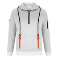 thumbnail image 3 of WAENQINLA Hoodies for Men Long Sleeve Quarter Zip Hooded Sweatshirt with Multi Pockets Outdoor Sports Workout Pullover Tops for Hiking Travel, 3 of 6