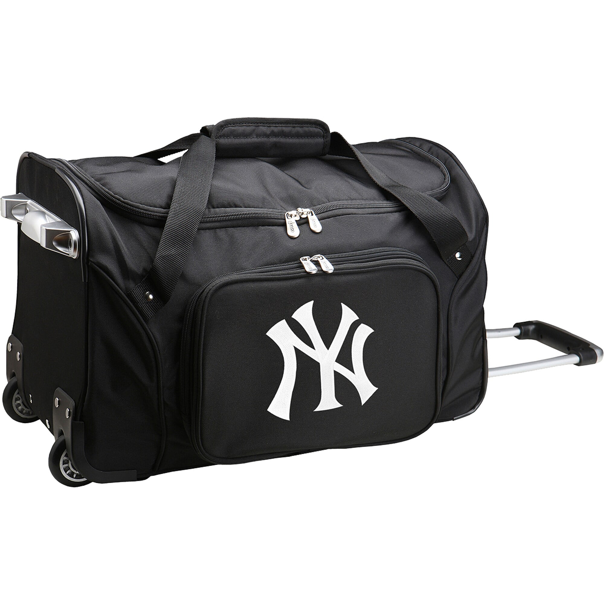 New York Yankees 22" 2Wheeled Duffel Bag Black