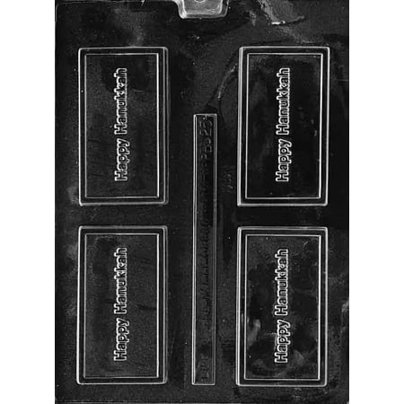 

Candyland Crafts HAPPY CHANUKAH Chocolate Candy Soap Mold | For Molding Chocolate Soap or Plaster | Food Safe Plastic Durable and Reusable Chocolate Making Mold - BC025 - (1 Pack)