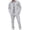 Grey*, variant on RUTAYY Men's Outfits Solid Color Long Sleeve Solid Color Jacket and Pants with Drawstring Pocket Casual Breathable Classic Seaside Clothing Sets