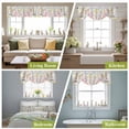 thumbnail image 6 of Happy Easter Tie Up Valances Curtain, Cute Bunny Easter Egg Flower Butterfly Colorful Plaid Adjustable Rod Pocket Short Window Treatment Tie Up Curtains Valances for Kitchen Bathroom 42x18 Inches, 6 of 9