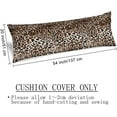 thumbnail image 3 of Leopard Body Pillow Cover Safari Wild Animal Cheetah Skin Pattern Leopard Print Long Pillow Case Protector with Zipper Decorative Bedding Pillowcase Soft Large Pillow Cases Covers for Bedroom,20"x54", 3 of 6
