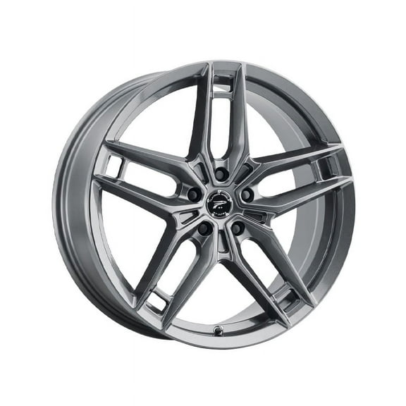 1 Platinum 17x8 5X4.50  40 464GN Lotus Gloss Gun Metal Grey Wheel Rim