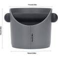 thumbnail image 7 of Knock Box Espresso, Reduce Noise Rubber Coffee Grind Trash Bin, Compact Scratch Resistant, for Coffee Bar, Restaurant, Bar, Family Kitchen(Gray), 7 of 7