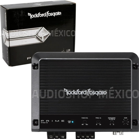 Amplificador Monoblock Rockford Fosgate R750-1D 750 Watts Clase D 1 Ohm Rockford Fosgate R7501D