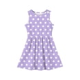 thumbnail image 3 of TIREOW Girls Summer Vest Dresses Cute Sleeveless Dress Polka Dot Printed Daily A Line Casual Beach Dresses, 3 of 4