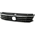 thumbnail image 5 of Front Upper Grille Black w/Chrome Compatible with 2016 2017 2018 2019 Volkswagen VW Passat S SE SEL Front Molding Grille Grill Replaces # 561853651HOQE, 5 of 7
