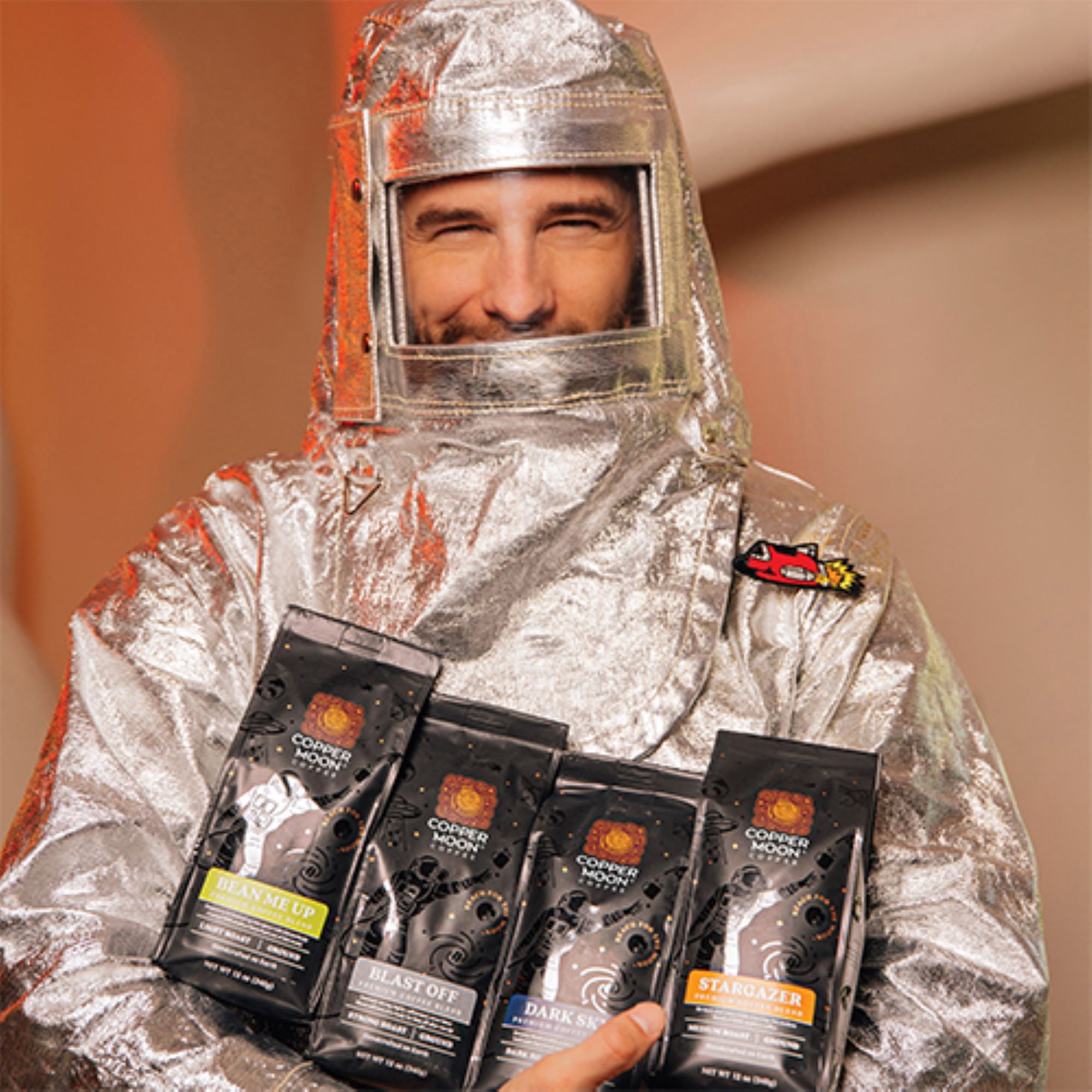 Copper Moon Variety Pack, Ground Coffee, (Blast Off, Bean Me Up, Stargazer, Dark Sky) (48oz) 4 - 12oz Bags, 3 lb