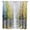 Off-White, Gold, Green, variant on Blue Forest Kitchen Curtains 54 Inch Length, Winter Birch Trees Oil Painting Tiers Curtains for Bathroom Bedroom Cafe, Light Filtering Small Window Treatment Short Tiered Drapes 2 Panels 42"Wx54"L