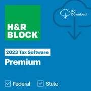 H&R Block 2023 Premium Tax Software for 1 User [PC/MAC Download]