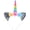 Multicolor, variant on Unicorn Horn Headband with Glitter Ears  Hair Hoop Sparkly Unicorn Hairband