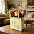 thumbnail image 4 of Jarrón de flores metálicas vintage con asas, jarra decorativa para flores secas, cocina, estantería del salón decoración, 4 of 6