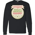thumbnail image 3 of Inktastic Certified Worlds Greatest Grammy Accept No Substitutes Long Sleeve T-Shirt, 3 of 5