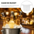 thumbnail image 5 of FRCOLOR Clear Ice Bucket Wine Bucket Acrylic Ice Cube Bucket for Bar Party, 5 of 8