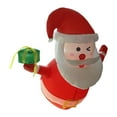 thumbnail image 2 of Tachiuwa 3.5 ft Inflatable Santa Claus Built in LED Lights Novelty Inflatable Figures Gift Christmas Decoration for Party Yard Season, 2 of 9