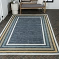 thumbnail image 5 of JONATHAN Y SAVANNAH 4 x 6 Area Rug, Pollux Coastal Stripe Machine-Washable Reversible - Cream/Navy, SVH105A-4, 5 of 9
