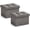 Linen Dark Gray, variant on Ornavo Home 1 Pack Small Storage Ottoman Foldable Collapsible Rectangle Linen Ottoman Foot Rest Stool Seat, for Living Room, Bedroom, Home Office, Dorm - 12 x 16 x 12, Linen Navy Blue