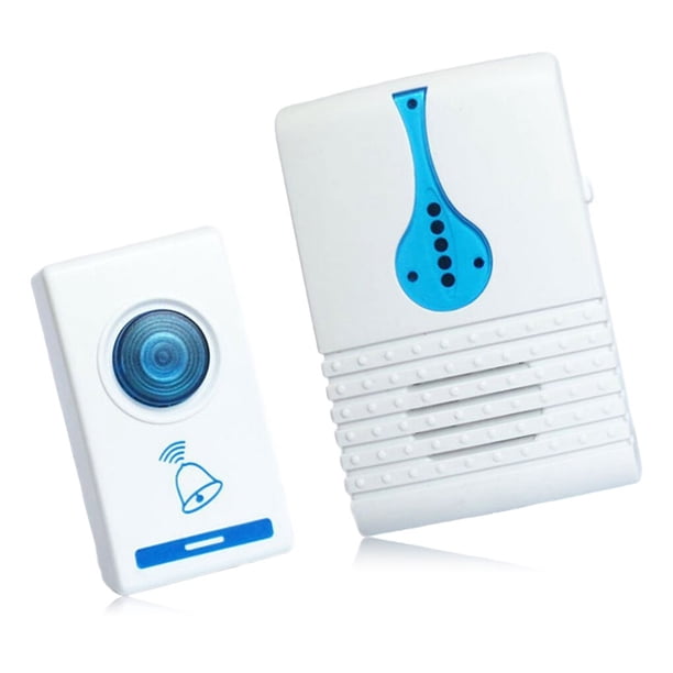 Timbres inalámbricos LED Tune Chimes Canciones Sistema doméstico inalámbrico para puertablancoPorcelana Deng Xun unisex
