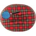 DMI Convoluted Foam Ring Cushion, Plaid, 18" x 15" x 3"