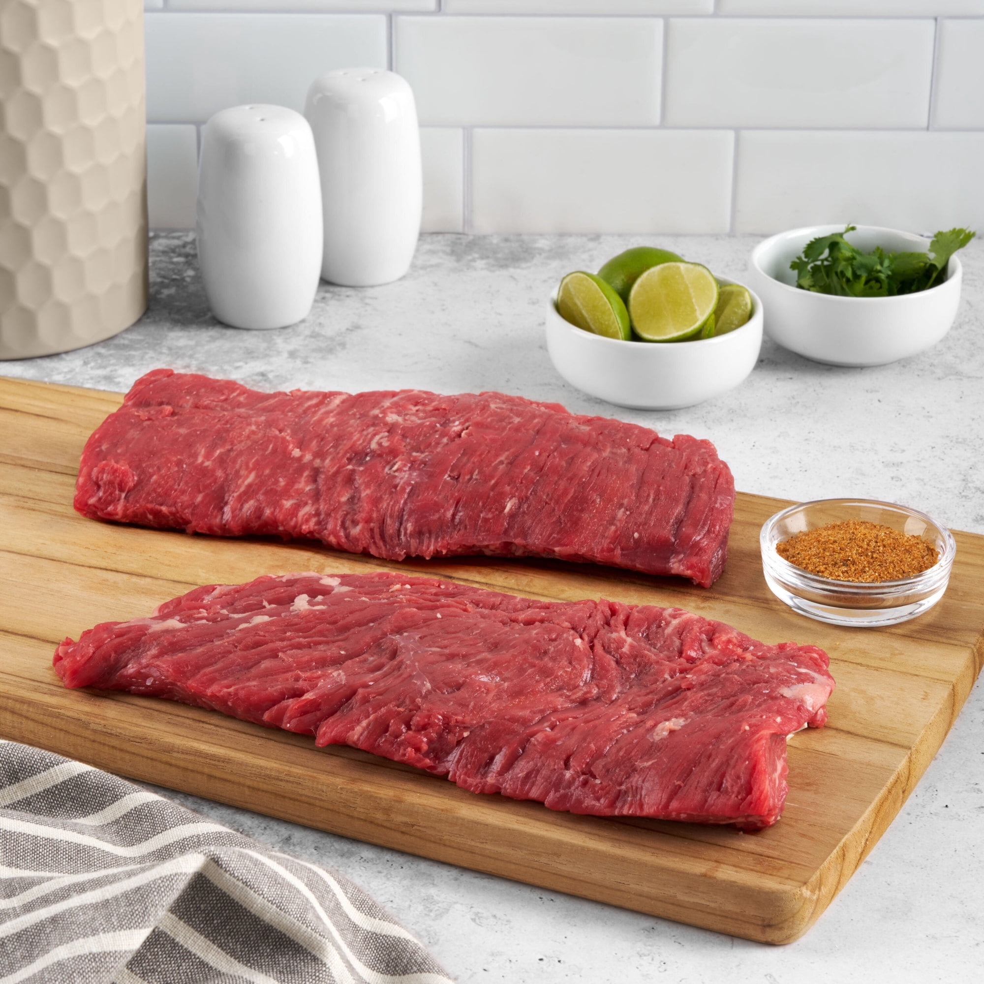 Sirloin Flap Steak for Churrasco, Choice Angus Beef, 2 per Tray, Fresh, 1.25 - 2.25 lb