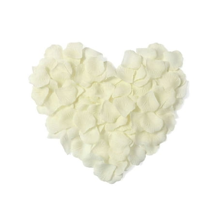 Rose Petals - 1000 Pcs Silk Artificial Rose Petals Wedding Party Decorations, Ivory