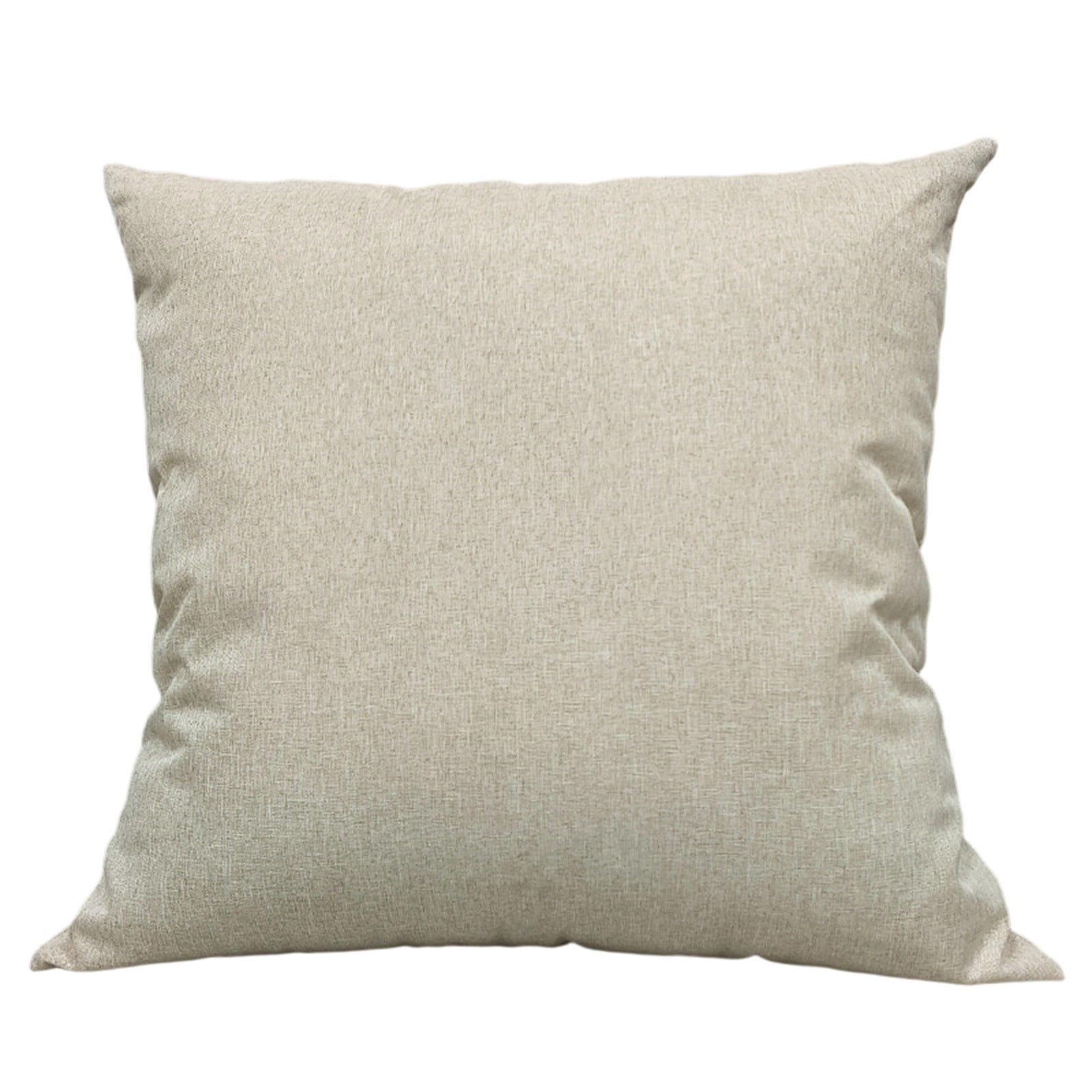 Pack of 1 Decorative Outdoor Throw Pillow Faux Linen Garden Farmhouse Coastal Cushion for Summer Patio Tent Balcony Couch Sofa, Beige