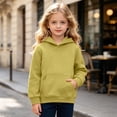 thumbnail image 2 of Girls Hoodies Long Sleeve Pocket Pullover Hooded Sweatshirt Casual Cute Fall Winter Outfits Size 4-5 Years, 2 of 7