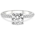 thumbnail image 3 of 2 Carat IGI Certified Radiant Shape Lab Grown Diamond Engagement Ring | 14K White Gold | Etienne Secret Halo Lab Diamond Ring | FG-VS1-VS2 Quality Friendly Diamonds, 3 of 5