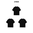 thumbnail image 2 of 3-Pack Men's 100% Cotton Crew Neck Short-Sleeve T-Shirts, 180g, 1.5% Shrinkage Rate, Bulk, 2 of 8