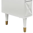thumbnail image 6 of Riverbay Furniture Modern 5-Drawer Wood Geo Dresser Chest in White, 6 of 7