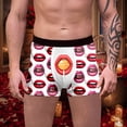 thumbnail image 2 of SXcggal Male Valentines Day Printed Underwear Funny Fitting Boxer Mid Waist Briefs Breathable Sexy Soft Men's Underpants, 2 of 4