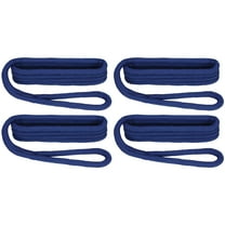 Extreme Max 3006.3386 BoatTector Premium Double Braid Nylon Fender Line Value 4-Pack - 3/8" x 6', Royal Blue