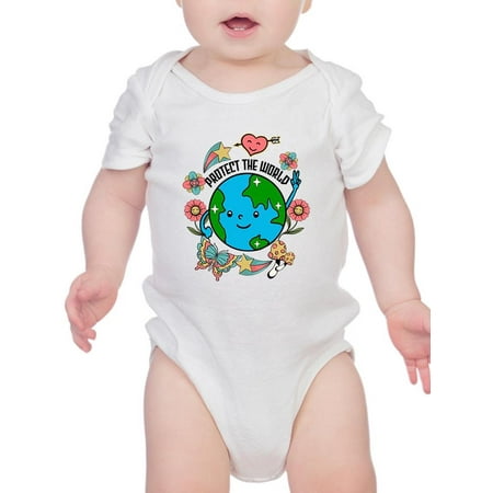 

Protect The World Quote Bodysuit Infant -Image by Shutterstock Newborn