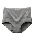 thumbnail image 5 of Women Underwear High Waist Cotton Briefs Ladies Panties Tummy Control Panty Full Coverage Stretchy Briefs, 5 Pack, 5 of 8