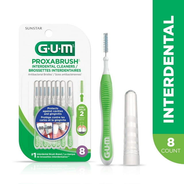 GUM® Proxabrush® Interdental Cleaners, Tight, Remove up to 25% More Plaque