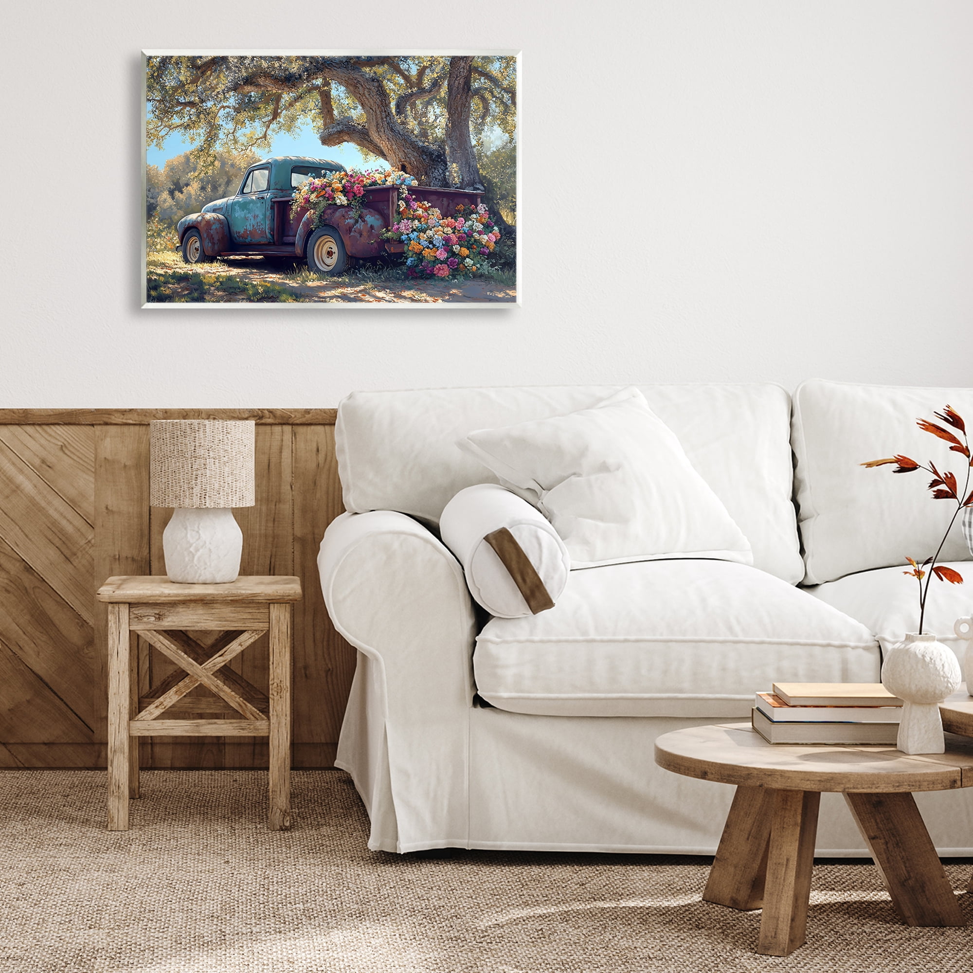 Stupell Industries Repurposed Truck Filled with Flowers Wall Plaque Art, design by Franklyn Gregory