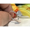 thumbnail image 2 of 2Ct Cushion Lab Created Diamond Solitaire Engagement Ring 14K White Gold Plated, 2 of 4