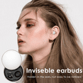 thumbnail image 4 of Invisible Earbuds Sleep Smallest Bluetooth Earbuds Mini Wireless Ear Buds Discreet Bluetooth Earpiece Tiny Hidden Small Ears Earbud for Work Headphones True Wireless Earpiece with Charging Case, 4 of 5