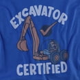 thumbnail image 2 of Blippi Excavator Certified Unisex Adult Long-Sleeve T Shirt, Royal, Large, 2 of 3
