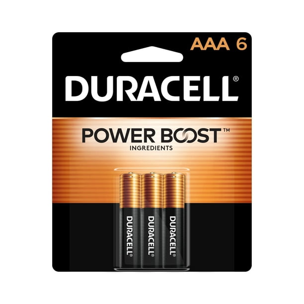Pilas Duracell AAA Power Boost, paquete de 6, alcalinas