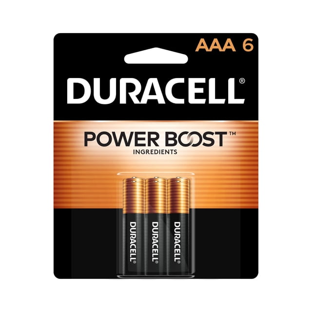 Pilas Duracell AAA Power Boost, paquete de 6, alcalinas