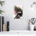 thumbnail image 3 of Elephant Stock Lady In Rapture Wall Art - Vertical Canvas Wall Art - Living Room Wall Decor - Fashion And Beauty Canvas - Gray And Gold Decor By Ashvin Harrison - 8" x 12", 3 of 8