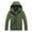 Army Green, variant on IROINNID Men's Long Sleeve Zip Up Mid-Length Hoodie Jacket Solid Color Comfy Thin Jacket Sports Windbreaker Coat