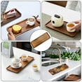 thumbnail image 4 of Bandeja de Madera Pequeña para Exhibición: Elegante Bandeja de Madera de Nogal para Servir Té, Café, Bocadillos, Sushi y Aperitivos, 4 of 5