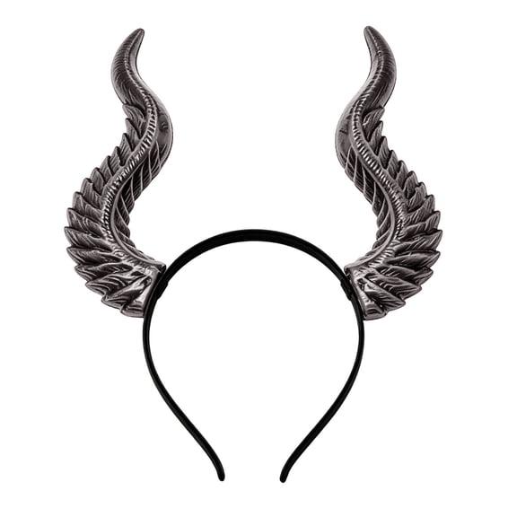 Horns Headband Gothic Red Large Demon Sheep Horn Hairband Cosplay Hair Hair Accessories for Women Halloween Masquerade Party Dress Up Supplies