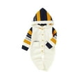 thumbnail image 1 of FOCUSNORM Barboteuse Tricotée pour Bébé Filles/garçons, Manches Longues à Capuche Pantalon Long Barboteuse, 1 of 9