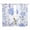 CornFlowerBlue, variant on Hydrangea Leaves Semi Sheer Window Curtains 72 Inches Long, Blue Striped Botanical Floral Rod Pocket Voile Silky Chiffon Curtain Light Filtering Drapes for Living Room, Kitchen, 52"x72", 2 Panels