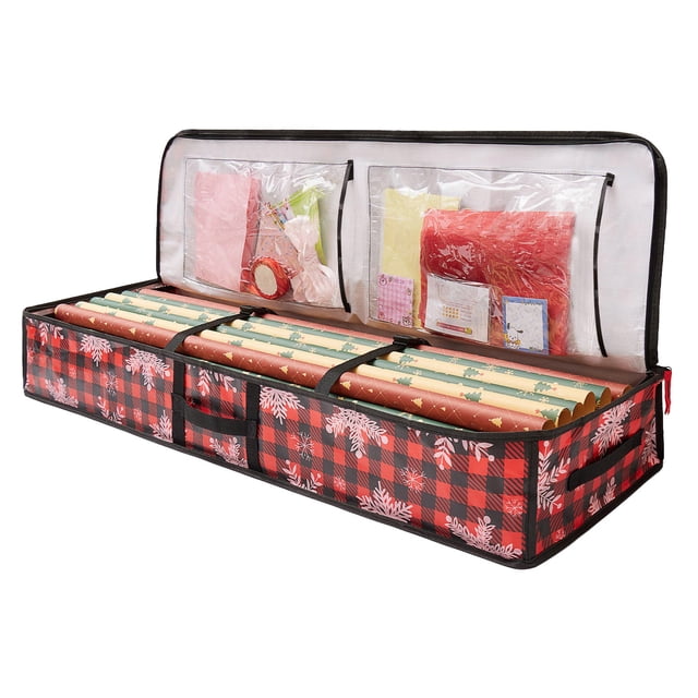 Home Storage Solution for Indoor Use Wrap Organizer for Holidays and Festivals in PE Polyester Practical Space-Saving Home Textile Storage Solution